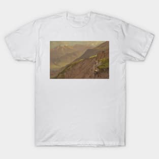 The Goell and Watzmann, near Berchtesgeden by Frederic Edwin Church T-Shirt